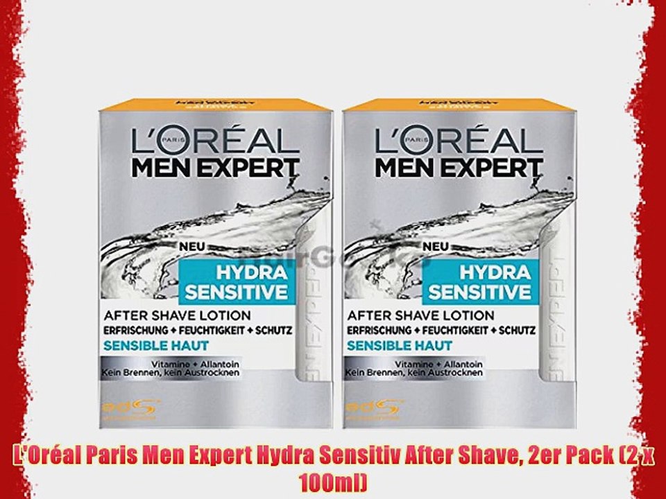 L'Or?al Paris Men Expert Hydra Sensitiv After Shave 2er Pack (2 x 100ml)