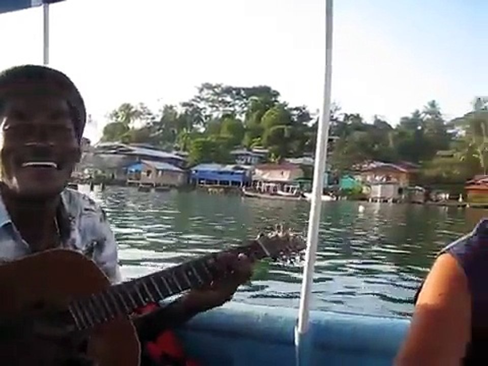Calypso Joe sings, Isla Bastimentos, Bocas Del Toro,Panama