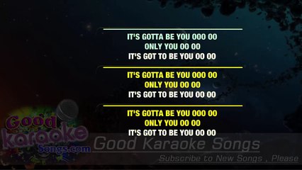 Gotta Be You  - One Direction karaoke  lyrics (no lead vocal)