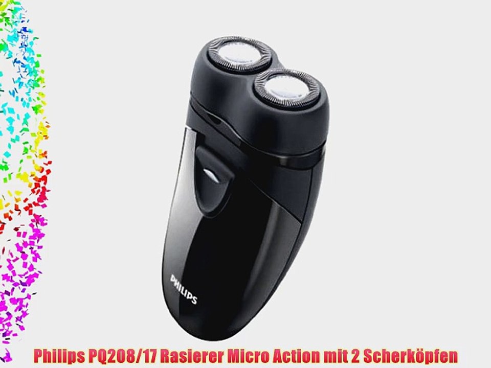 Philips PQ208/17 Rasierer Micro Action mit 2 Scherk?pfen