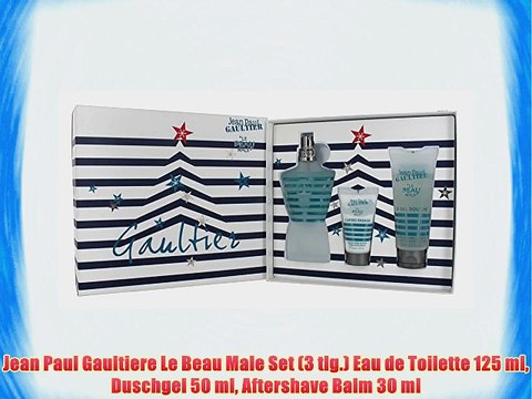 Jean Paul Gaultiere Le Beau Male Set (3 tlg.) Eau de Toilette 125 ml Duschgel 50 ml Aftershave