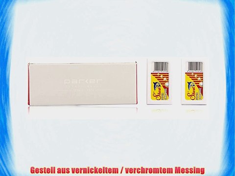 Parker 91R Super Heavyweight Double Edge Safety Razor and Shark Chrome Blades