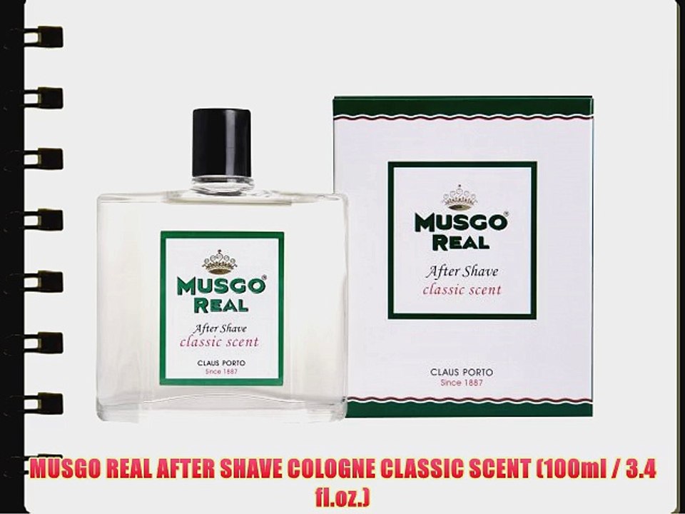 MUSGO REAL AFTER SHAVE COLOGNE CLASSIC SCENT (100ml / 3.4 fl.oz.)