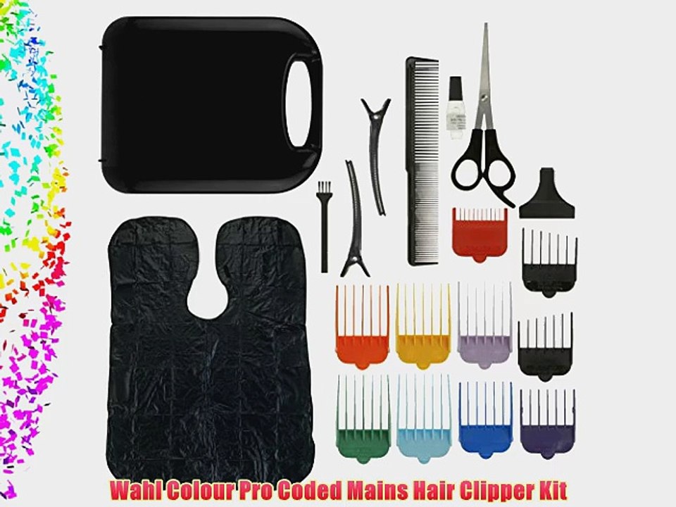 Wahl Colour Pro Coded Mains Hair Clipper Kit