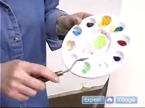 How to Paint with Acrylics : How to Mix Colors on the Palette for an Acrylic Painting