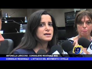 Consiglio regionale | L'attacco del Movimento 5 Stelle