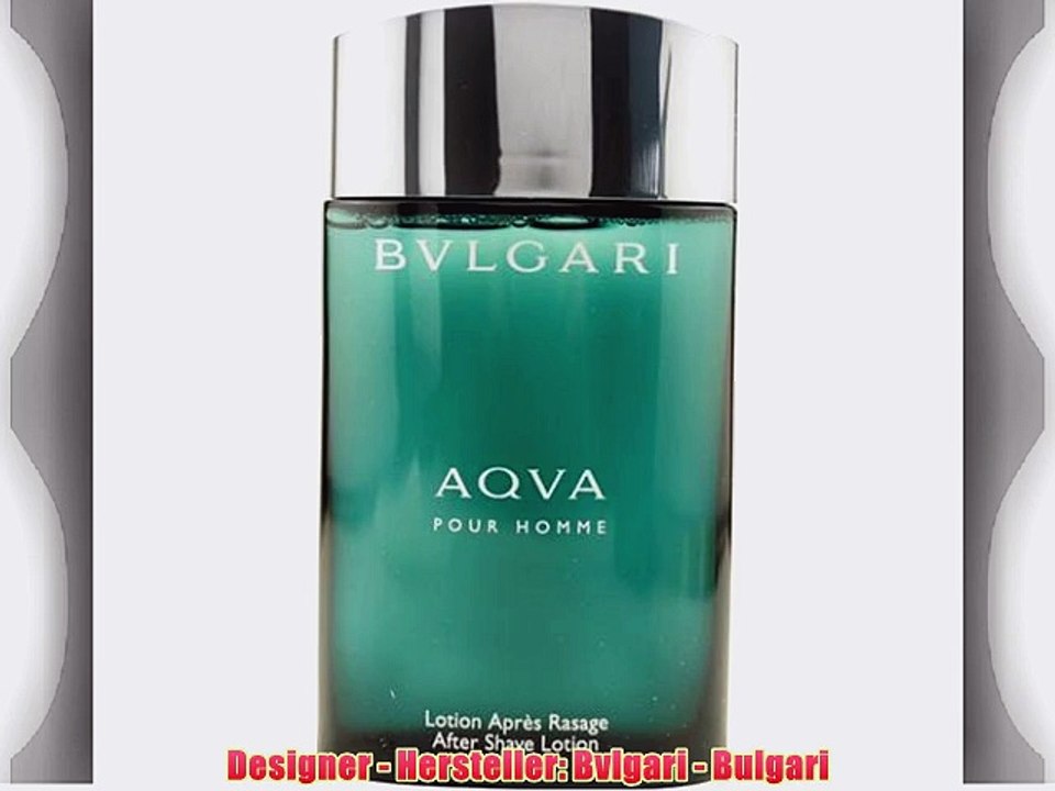 Bvlgari Aqva Homme After Shave Lotion 100ml