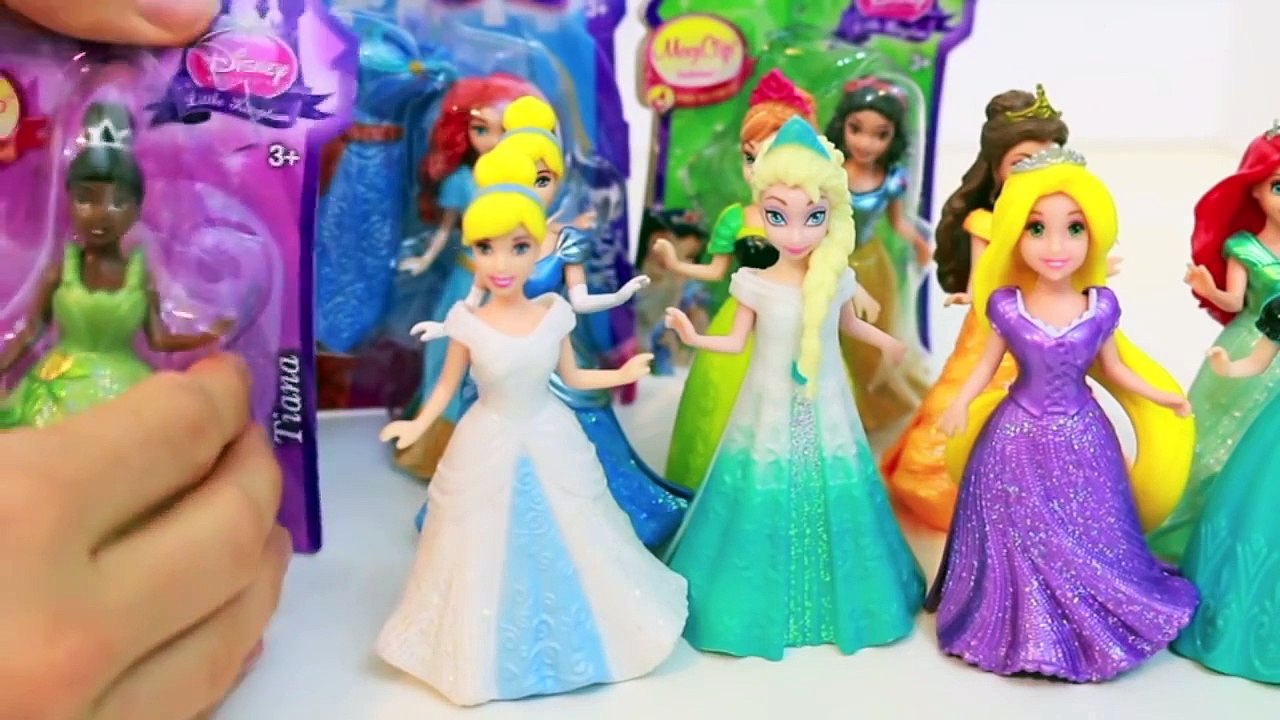 Magiclip Collection DISNEY PRINCESS Ariel Frozen Anna Elsa Merida Cinderella Belle AllToyCollector