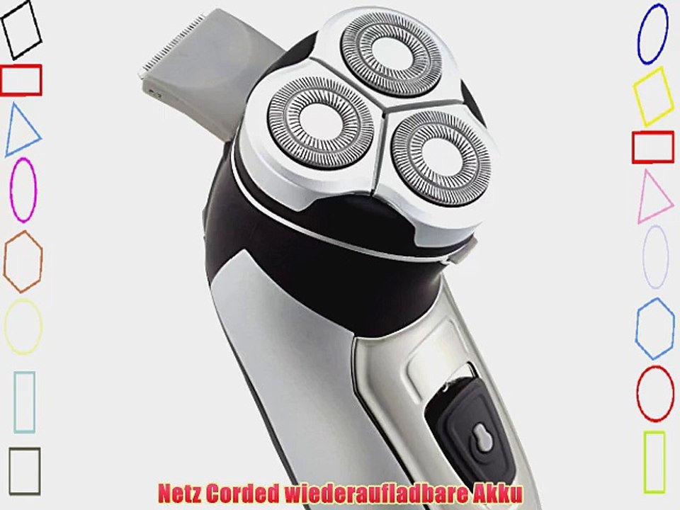 (Paul Anthony) Pro Series 3 Titanium Rotary Shaver Rechargeable