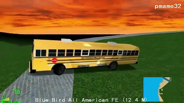 mm2 遊車河 (327) Blue Bird All American FE 12.4m Public school bus in safety city 校車