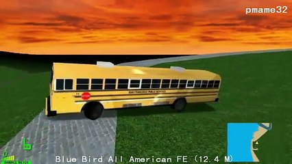 mm2 遊車河 (327) Blue Bird All American FE 12.4m Public school bus in safety city 校車