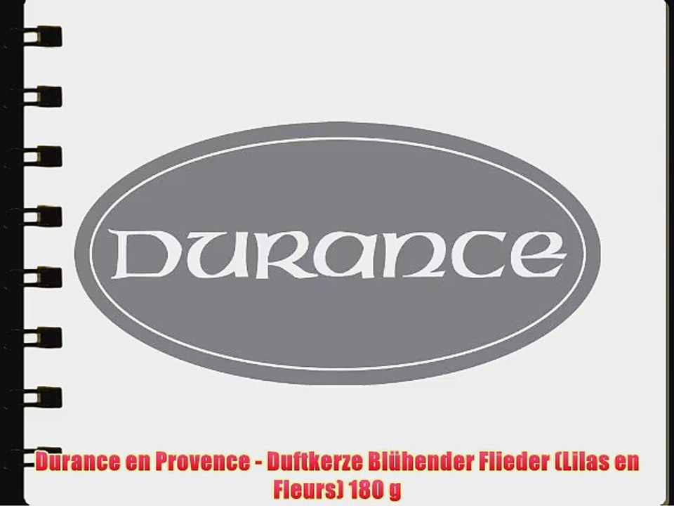 Durance en Provence - Duftkerze Bl?hender Flieder (Lilas en Fleurs) 180 g