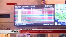 Amtrak trains heading south out of NYC again