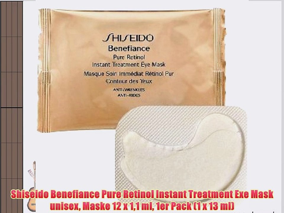 Shiseido Benefiance Pure Retinol Instant Treatment Exe Mask unisex Maske 12 x 11 ml 1er Pack