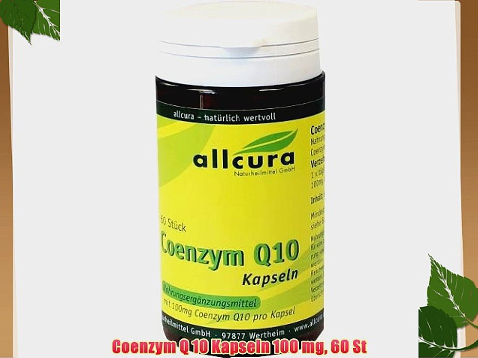 Coenzym Q 10 Kapseln 100 mg 60 St