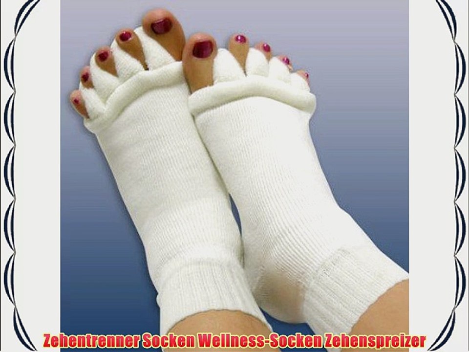 Zehentrenner Socken Wellness-Socken Zehenspreizer