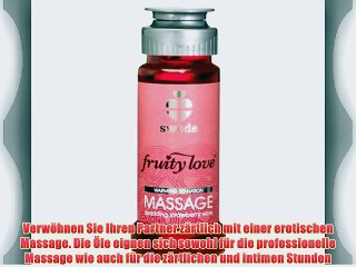 Swede Fruity Love Massage-?l-Set - 3 x 50 ml - Wassermelone Sekt - Erdbeere Himbeere - Grapefruit