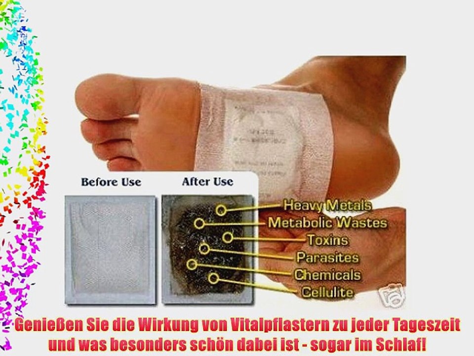 50 x Fu?-Vitalpflaster Gold Edition aus der fern?stlichen Naturheilkunde - Detox-Gold-Fu?pflaster