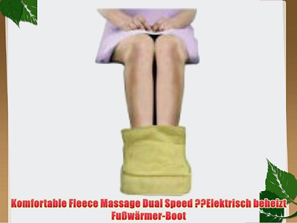 Komfortable Fleece Massage Dual Speed ??Elektrisch beheizt Fu?w?rmer-Boot