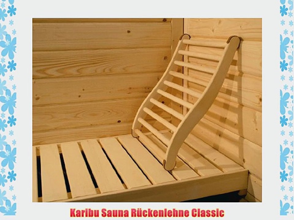Karibu Sauna R?ckenlehne Classic