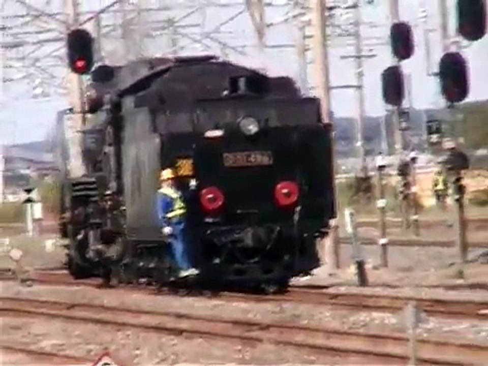 D51-498　SL義経号　小牛田駅での連結から発車まで