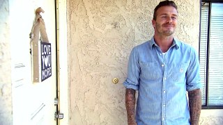 Beckham knocking, donated $ 100,000 to a poor household