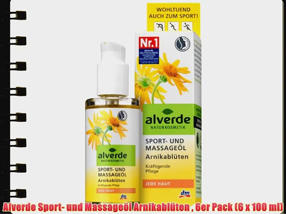 Alverde Sport- und Massage?l Arnikabl?ten  6er Pack (6 x 100 ml)