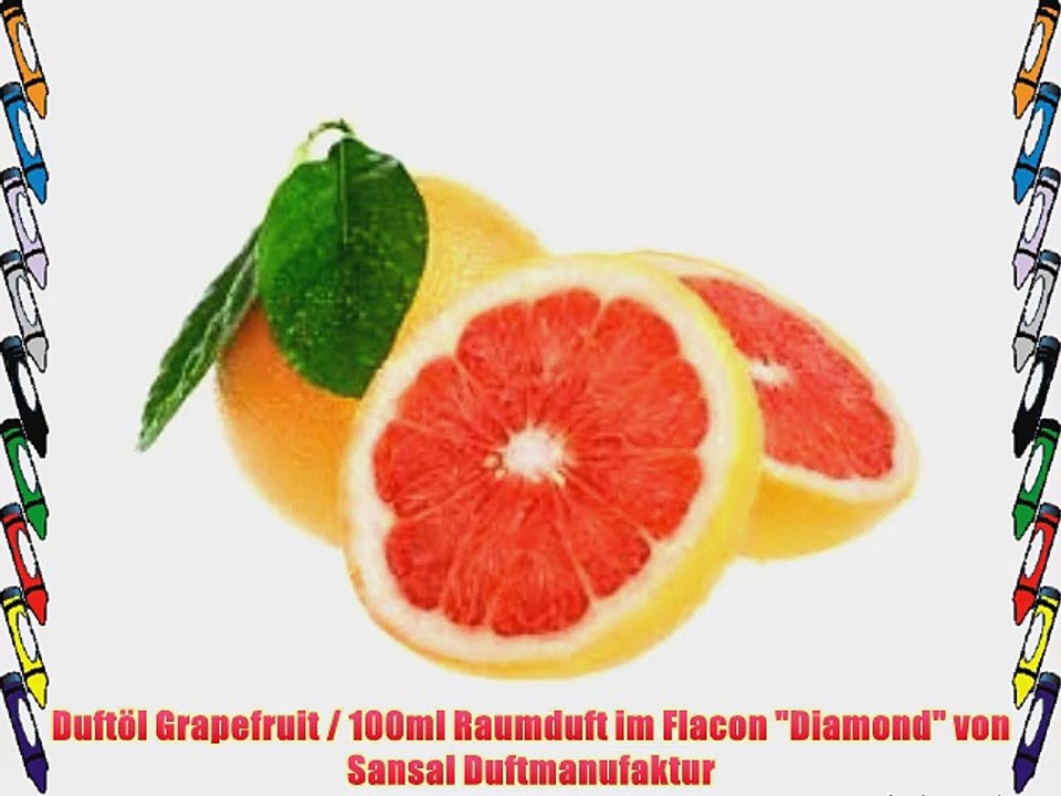 Duft?l Grapefruit / 100ml Raumduft im Flacon Diamond von Sansal Duftmanufaktur