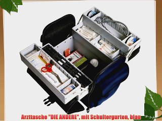 Arzttasche DIE ANDERE mit Schultergurten blau