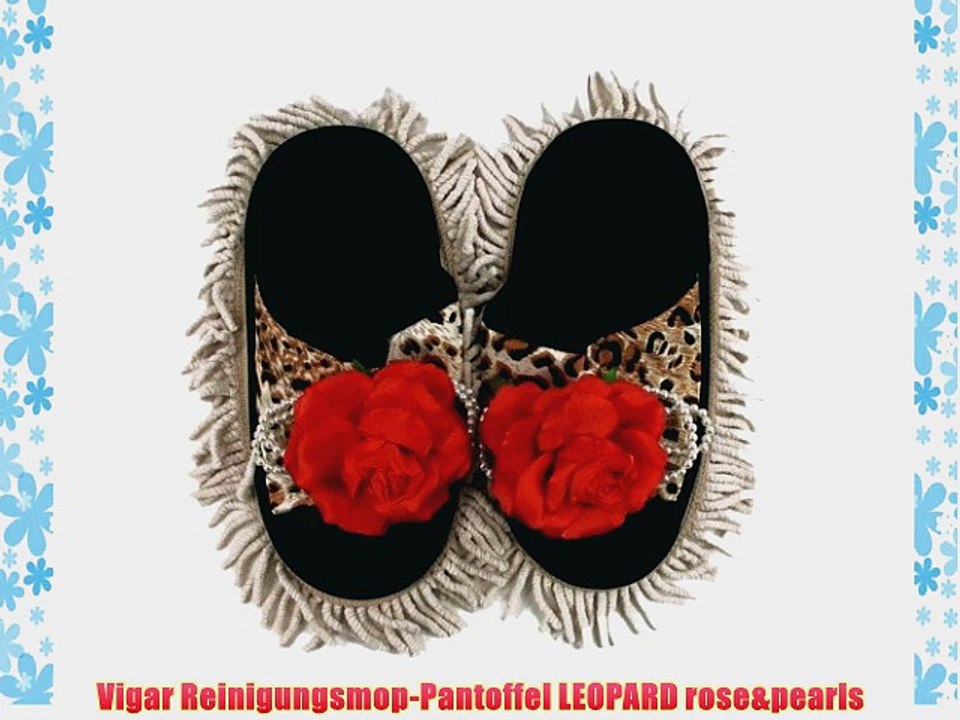 Vigar Reinigungsmop-Pantoffel LEOPARD rose