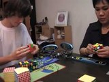 Maria beats Mátyás Kuti Rubik's Cube?