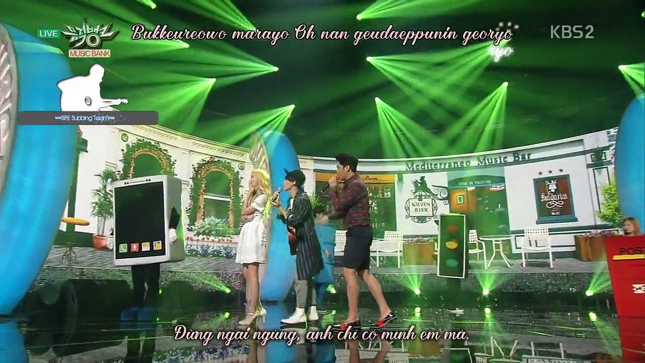 [S&EST][Vietsub+Kara] 150717 KBS Music Bank 첫눈에 반했습니다 (Love At First Sight) - Super Junior T