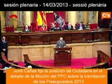 C's-Moción instando la presentación Presupuestos 2013. Jordi Cañas, Pleno 14/03/2013