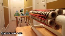 How to make a PVC Rubber Band Machine Gun Gatling Gun