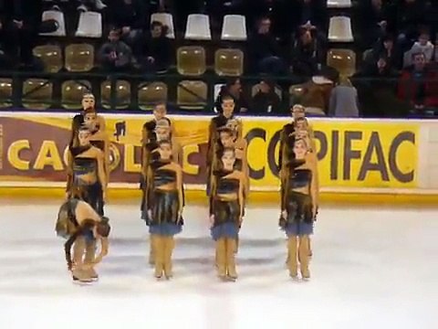 Patinage synchronisé Novices Compiegne 26 février 2011 Bordeaux Trophée d'Aquitaine
