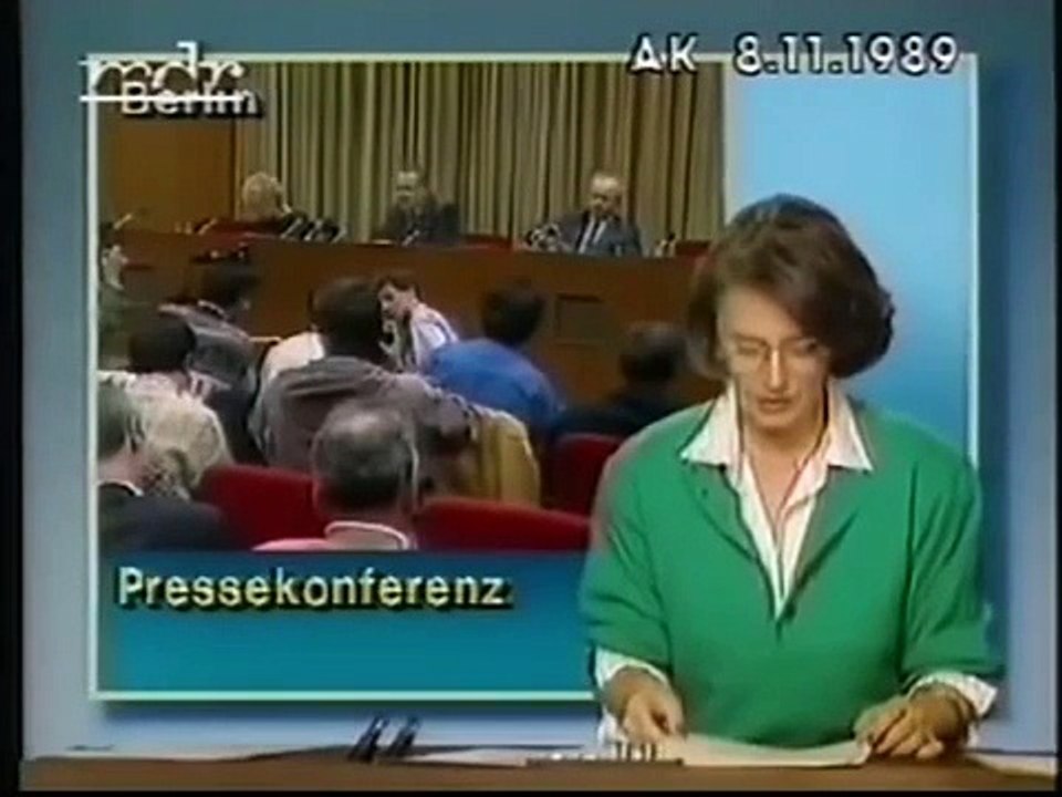 Aktuelle Kamera vom 08.11.1989: Neue SED-Führung (Wdh. MDR vom 08.11.1994)