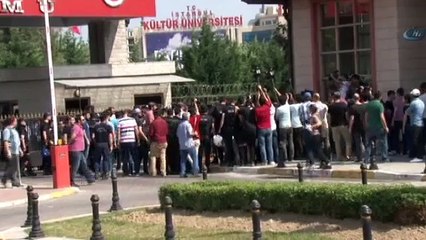 Teröristin cenazesini almaya gelen grup olay çıkardı
