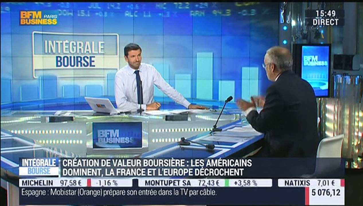 Création de valeur boursière: La France et l'Europe sont en recul face aux Américains: Jérôme Hervé – 24/07