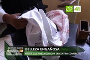 Mujer cae robando ropa en centro comercial - Trujillo