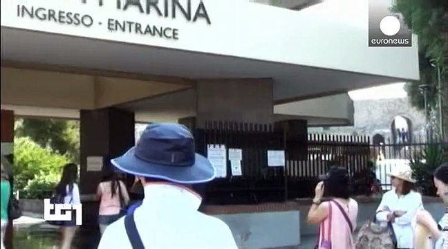 Туристы не попали в Помпеи из-за профсоюзного собрания