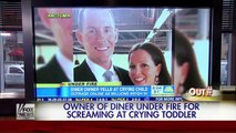 Owner of diner under fire for screaming at crying toddler