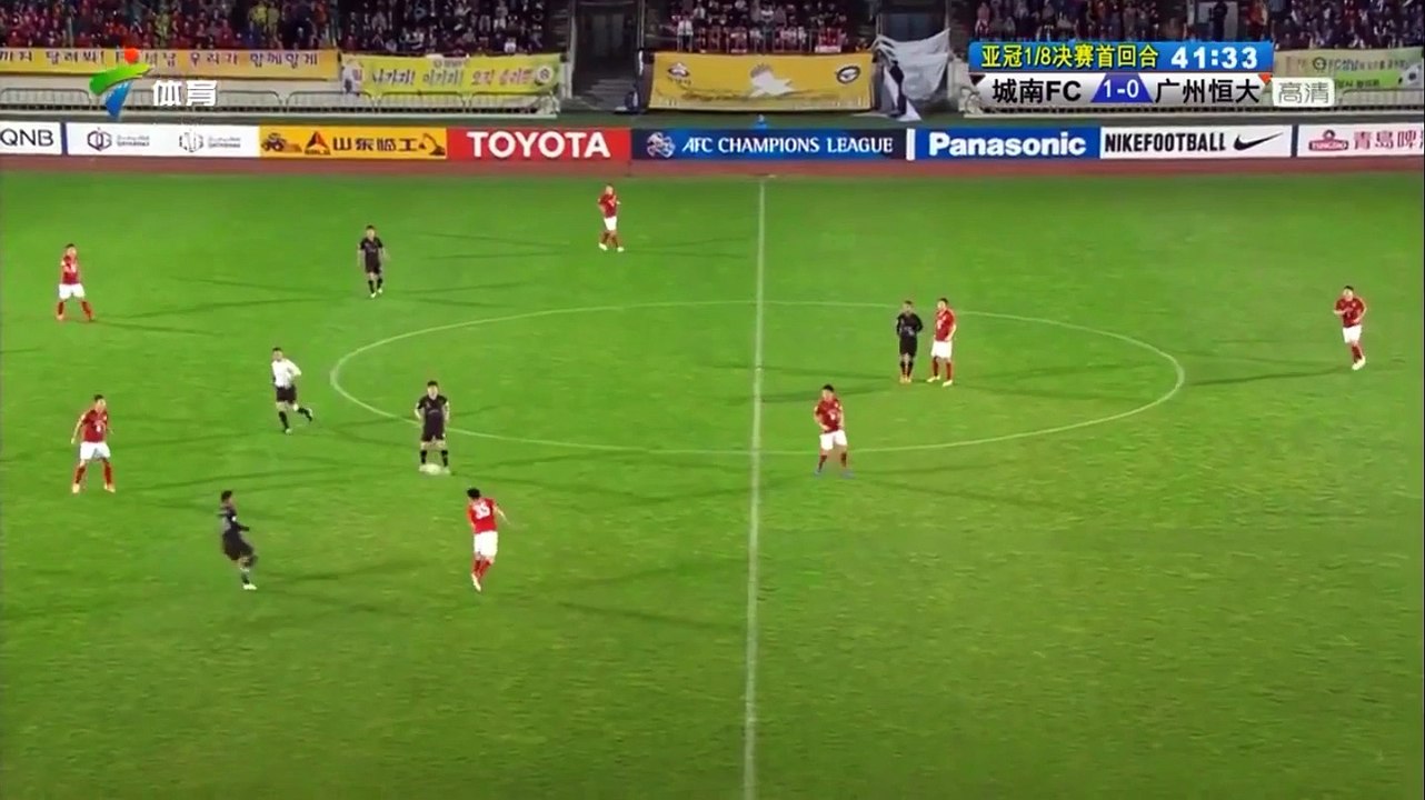 Huang Bowen -黄博文 - Goal - 广州恒大淘宝 Guangzhou Evergrande Taobao F.C. vs Seongnam FC - Asian Champions League