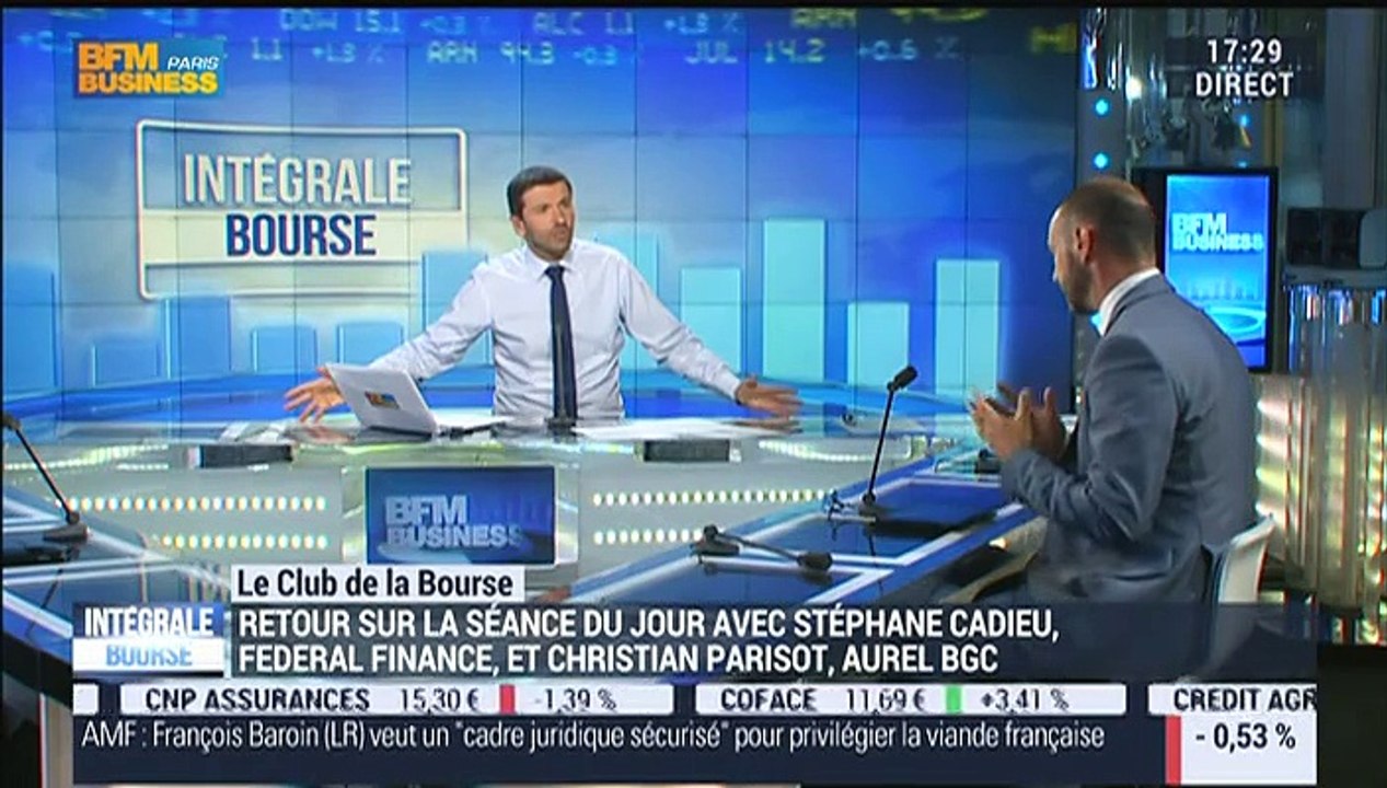 Le Club de la Bourse: Stéphane Cadieu, Christian Parisot et Alexandre Baradez - 24/07