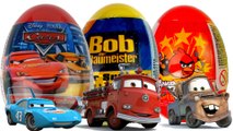 Surprise Eggs Kinder Surprise Disney Pixar Cars2 Surer Surprise Bob der Baumeister Angry Birds