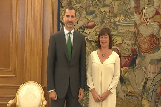 Armengol muestra al Rey su preocupación por Cataluña