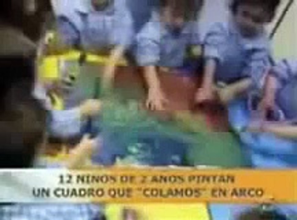 niños pintan y exponen en la feria de arte ARCO