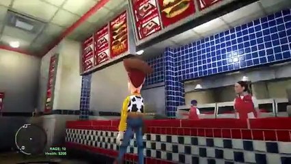 Amazing Sheriff Woody from Disney Toy Story drivin Disney Pixar Cars DINOCO