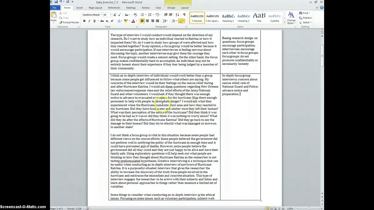 Tutorial: Qualitative Analysis in Word