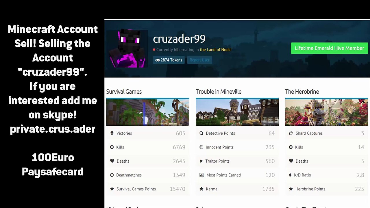 HIVE ACC SELL! Account 100 € PSC!