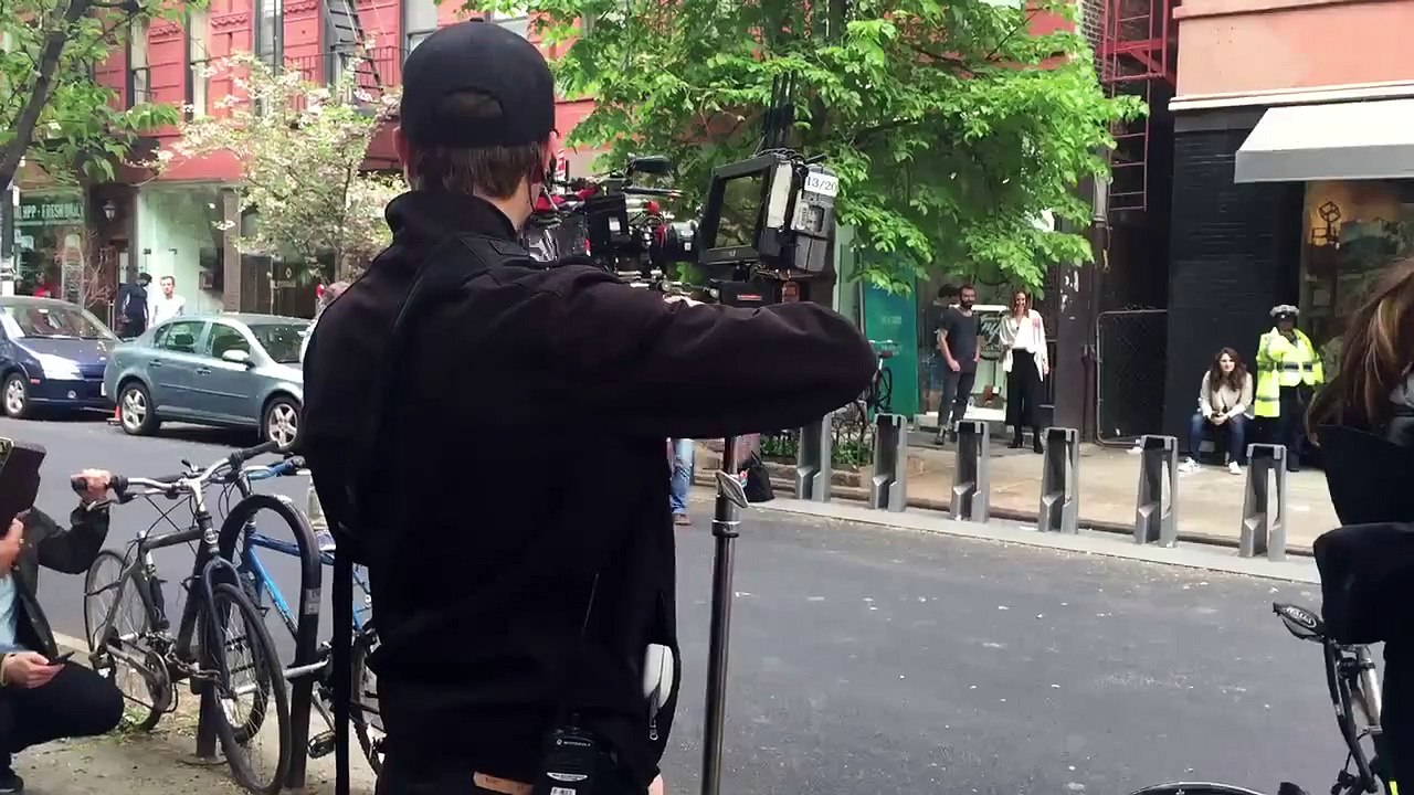 Me pushing Steve Buscemi!  Well his stunt double.